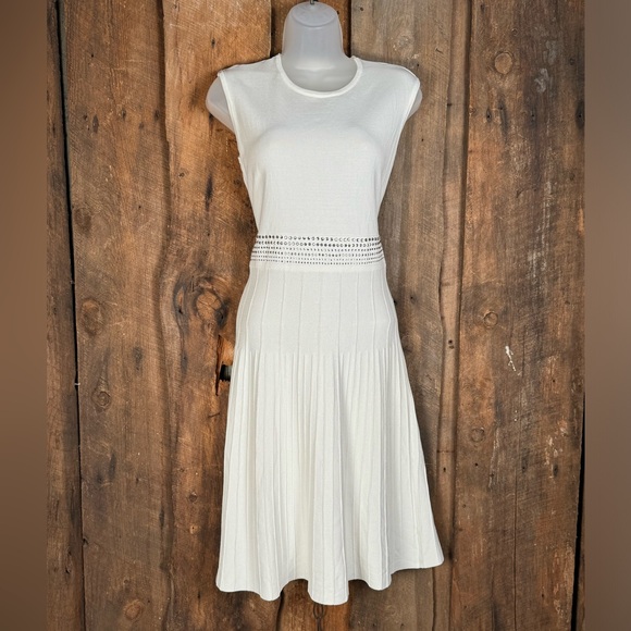 Calvin Klein White Knit Dress - size small - Picture 1 of 11